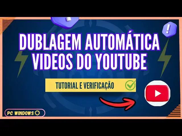 Video thumbnail for Como Ativar a DUBLAGEM AUTOMÁTICA no YouTube (Alcance Global!)