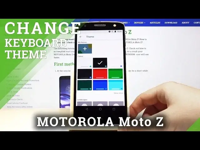 'Video thumbnail for How to Change Keyboard Theme in MOTOROLA Moto Z – Customize Keyboard Look'