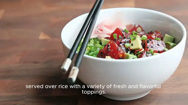 Video thumbnail for Poke bowl recipe