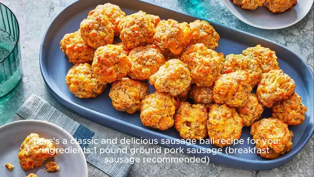 Video thumbnail for Sausage ball recipe