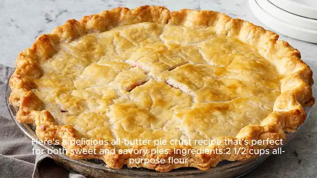 Video thumbnail for Pie crust recipe