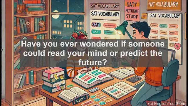 Video thumbnail for 5000 Must Know SAT Vocabulary - Psychic: Exploring the Meaning and Usage of a Mysterious Word