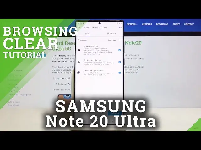 'Video thumbnail for How to Clear Browsing Data in SAMSUNG Galaxy Note 20 Ultra – Delete Browsing History'