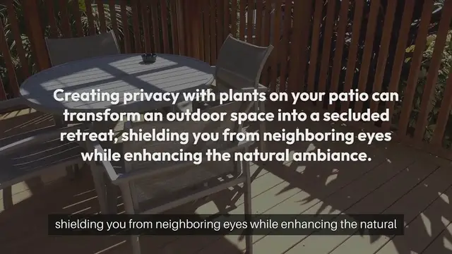 Video thumbnail for How to Create Privacy with Plants on Your Patio
