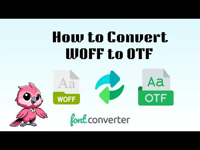 Video thumbnail for How to Convert WOFF to OTF (Simple Guide)
