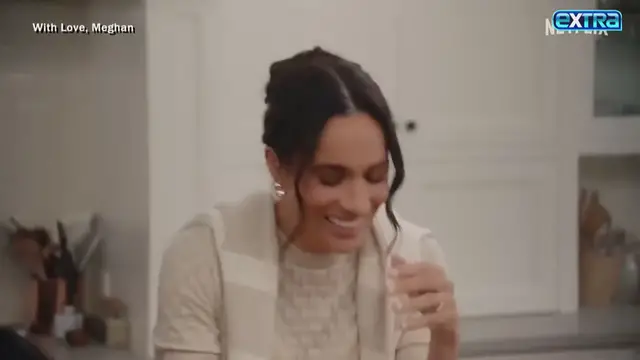 Video thumbnail for Meghan Markle Corrects Mindy Kaling Over Last Name in Netflix's "With Love, Meghan