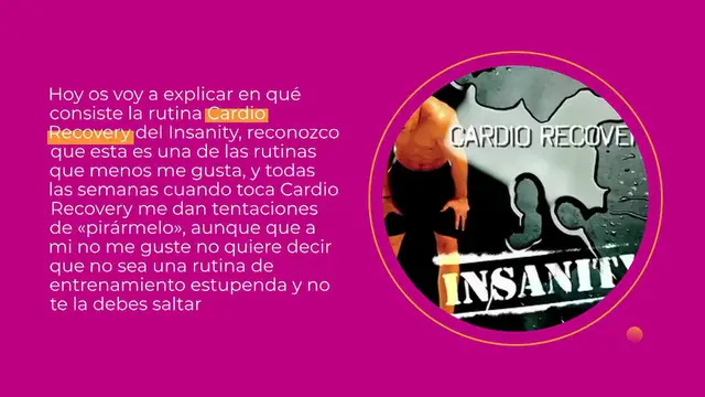 Video thumbnail for Insanity: mi opinión de la rutina Cardio Recovery