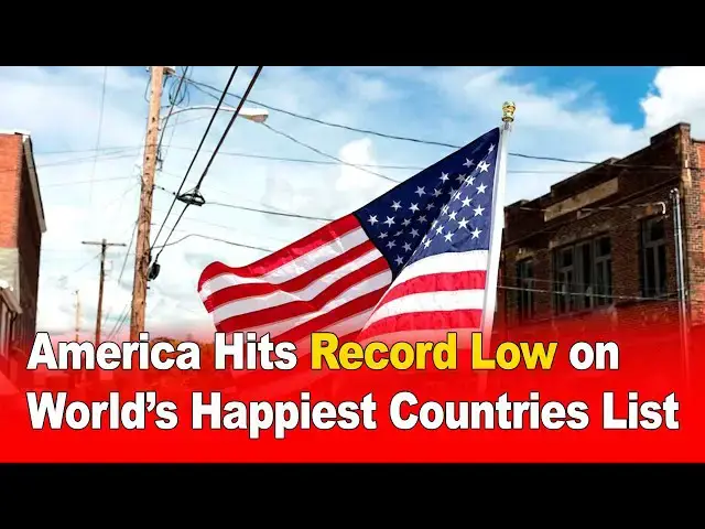 Video thumbnail for America Hits Record Low on World’s Happiest Countries List 😟🇺🇸