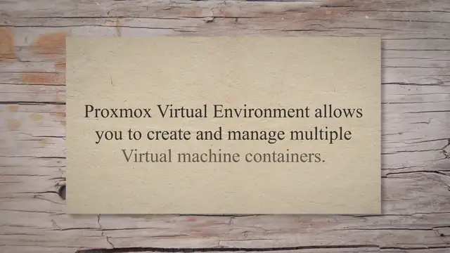 'Video thumbnail for How to install Proxmox VE on Virtualbox'