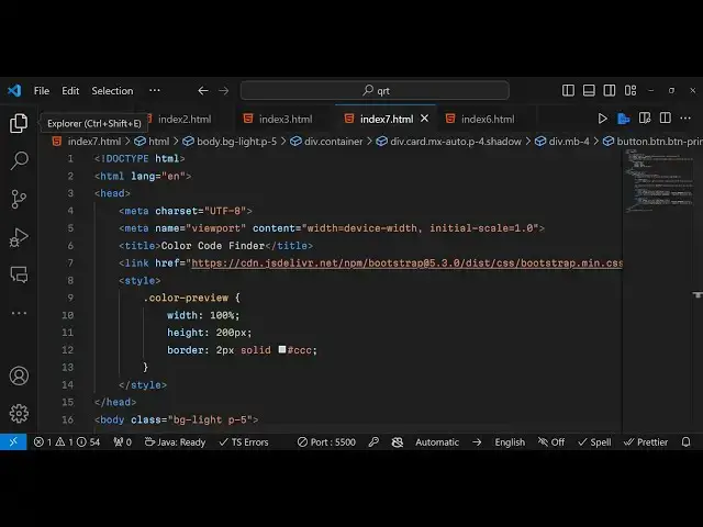Video thumbnail for Build a RGB & HEX Color Code Finder From ColorPicker Web App in Browser Using JavaScript