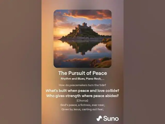 Video thumbnail for The Pursuit of Peace: Exploring Biblical Promises Through Song