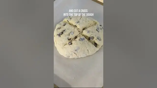 'Video thumbnail for Quick Bread with Raisins (Irish Soda Bread) #bread #easy #shorts #bake'