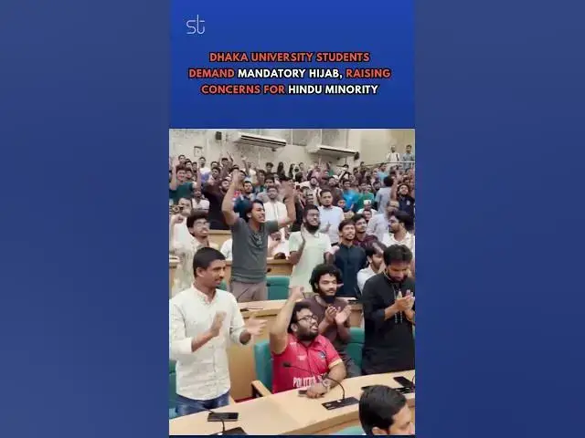 'Video thumbnail for Dhaka University Students Demand Mandatory Hijab, Raising Concerns for Hindu Minority'