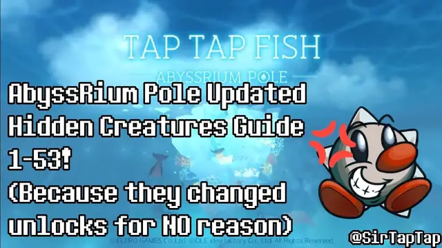 Video thumbnail for Tap Tap Fish AbyssRium Pole | All Hidden Creatures Guide | Snow petrel
