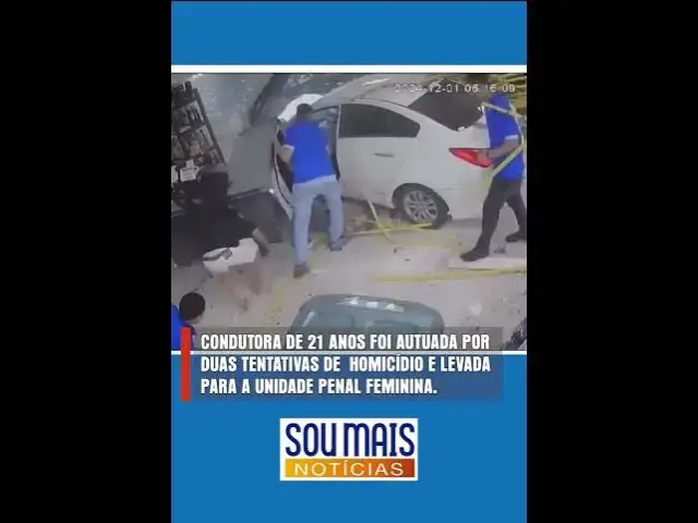 Video thumbnail for Carro invade distribuidora de bebidas e atinge funcionários no centro de Palmas