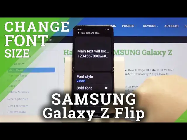 'Video thumbnail for How to Change Font Size in SAMSUNG Galaxy Z Flip – Adjust Font Size'