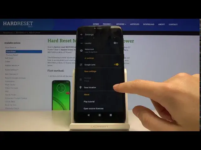 'Video thumbnail for How to Find Camera Location Tags on MOTOROLA Moto G7 Power?'