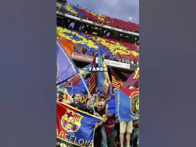 Video thumbnail for LA GRADA DE ANIMACIÓN NO PODRÁ VER EL BARÇA-BREST...