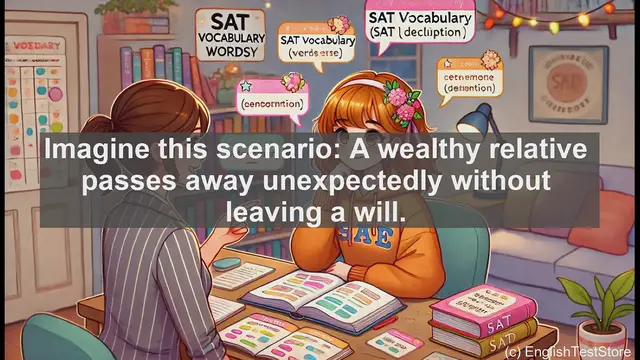 Video thumbnail for 5000 Must Know SAT Vocabulary - What Does 'Intestate' Mean? SAT Vocabulary Explained