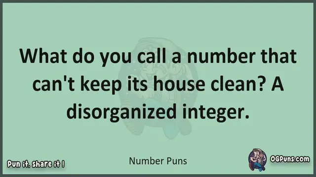 Video thumbnail for Number - Jokes, Puns, Wordplays, and Laughter