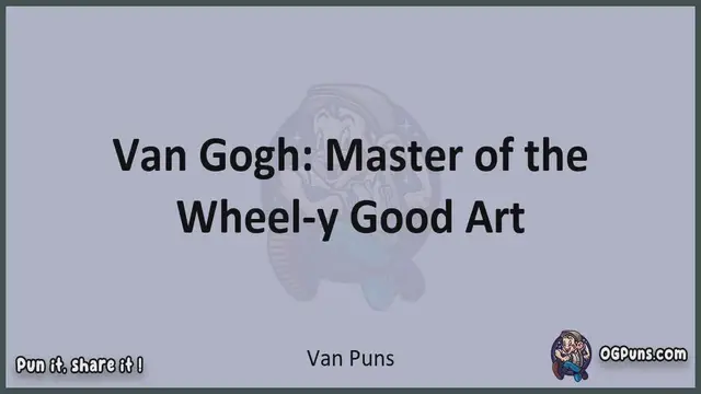 Video thumbnail for Van - Jokes, Puns, Wordplays, and Laughter