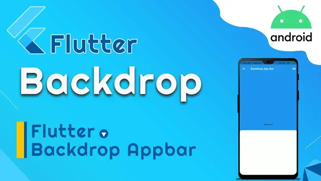 Video thumbnail for Flutter Back-drop App Bar Example | Flutter App Bar Tutorial