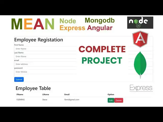 Video thumbnail for Nodejs Angular with Mongodb (MEAN Stack) Complete Crud Application