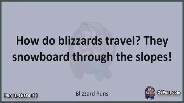 Video thumbnail for Blizzard - Jokes, Puns, Wordplays, and Laughter