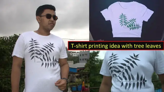 Video thumbnail for T-shirt printing idea with tree leaves