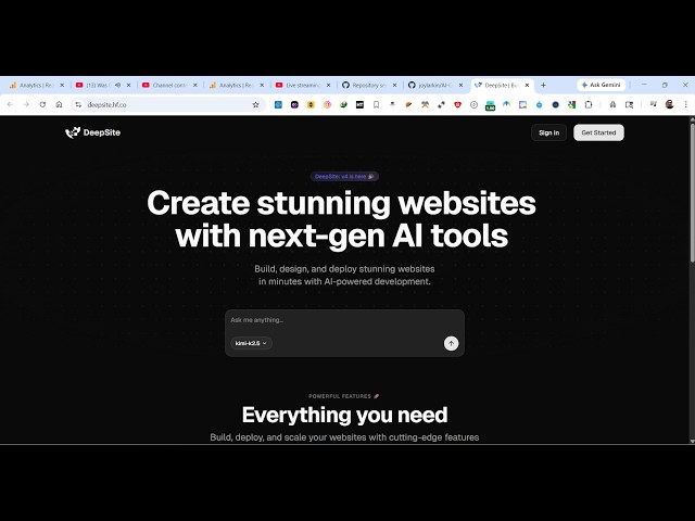 Video thumbnail for This HuggingFace Deepsite AI Coding Builder & Agent Builds & Deploys Full Stack Apps From Prompt