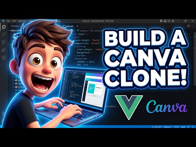 Video thumbnail for Vue.js Canva Clone in Browser