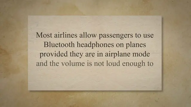Video thumbnail for Can You Use Bluetooth Headphones on a Plane: A Quick Guide In 2023!