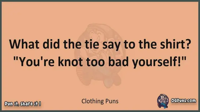 Video thumbnail for Clothing - Jokes, Puns, Wordplays, and Laughter