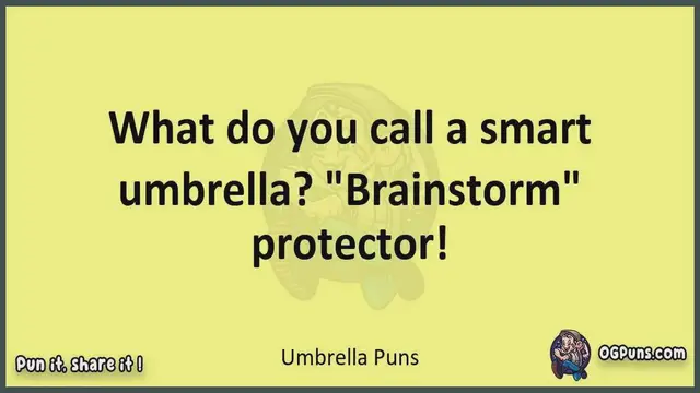 Video thumbnail for Umbrella - Jokes, Puns, Wordplays, and Laughter