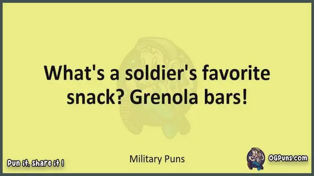 Video thumbnail for Military - Jokes, Puns, Wordplays, and Laughter