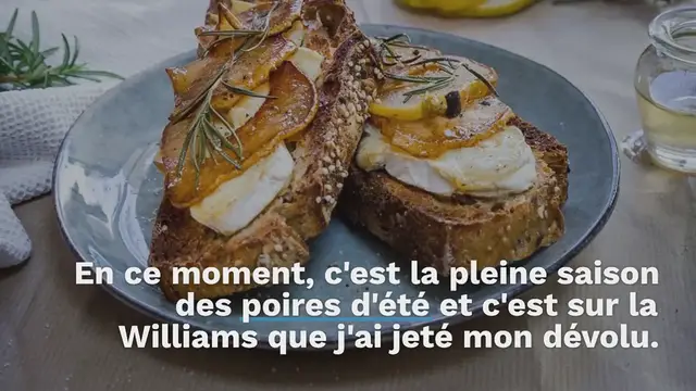 Video thumbnail for TARTINES DE BRIE ET POIRE CARAMÉLISÉE
