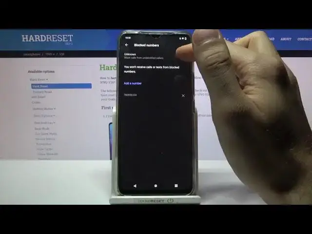 'Video thumbnail for VIVO V20 Block Number & Create Blacklist'