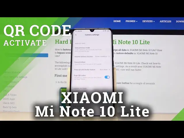 'Video thumbnail for How to Scan QR Codes in XIAOMI Mi Note 10 Lite – Camera Settings'