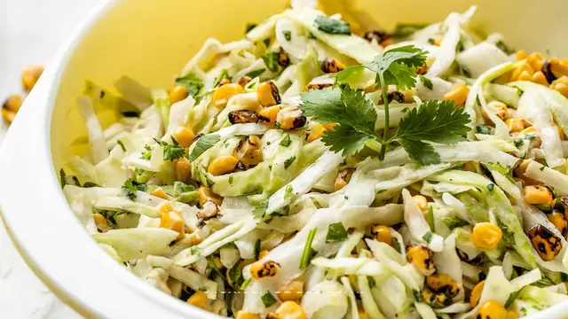 Video thumbnail for Mexican Corn Coleslaw