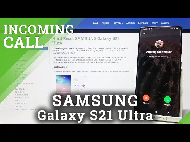 'Video thumbnail for How to Check Messenger Incoming Call on SAMSUNG Galaxy S21 Ultra Ultra – Messenger Incoming Call'