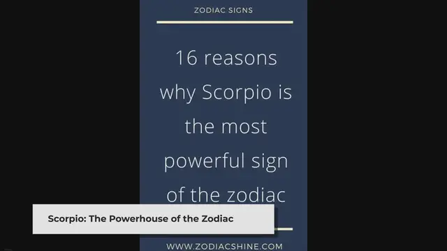 'Video thumbnail for 16 reasons why Scorpio is the most powerful sign of the zodiac'