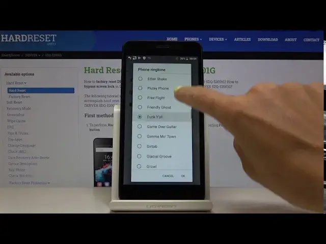 Video thumbnail for How to Change Ringtone in DENVER SDQ-52001G – Ringtone List