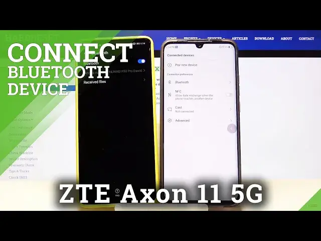 'Video thumbnail for How to Connect Bluetooth Device with ZTE Axon 11 5G - Bluetooth Settings'