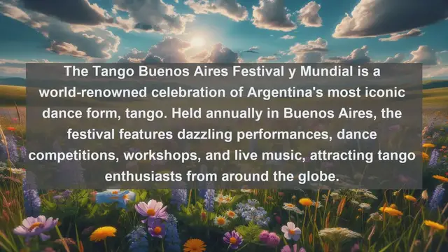Video thumbnail for Celebrating Culture: Top 10 Famous Festivals in Argentina