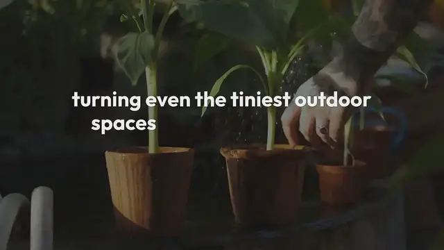 Video thumbnail for Small space patio gardening