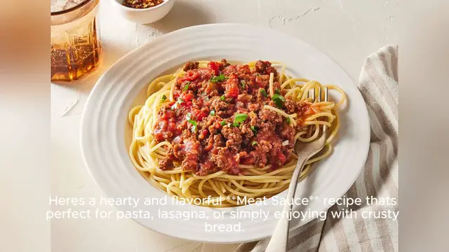 Video thumbnail for meat sauce recipe