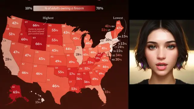 Video thumbnail for U.S. States With the Most Guns (2025)
