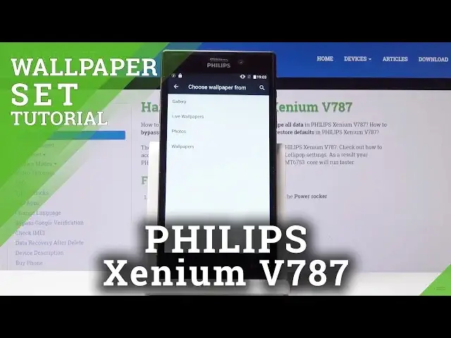 Video thumbnail for How to Choose Screen Background on Philips Xenium V787 - Set Wallpaper