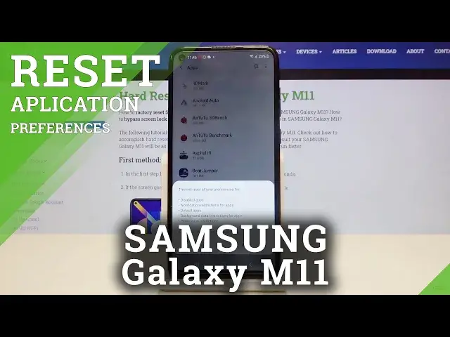 'Video thumbnail for How to Reset App Preferences in Samsung Galaxy M11 – Restore Default App Settings'