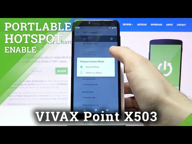 Video thumbnail for How to Activate Portable Hotspot on VIVAX Point X503 – Configure